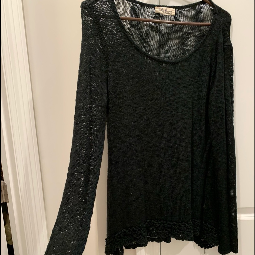 Thin black blouse